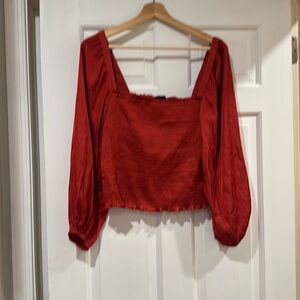 J.Crew NWT Long Sleeve Cropped Blou